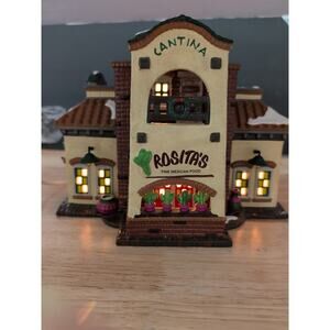 Department 56 Rosita's Cantina The Original Snow Village #54883 Lighted Retired